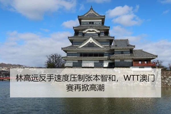 林高远反手速度压制张本智和，WTT澳门赛再掀高潮
